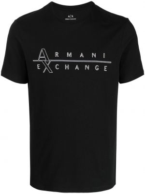 T-shirt Armani Exchange svart