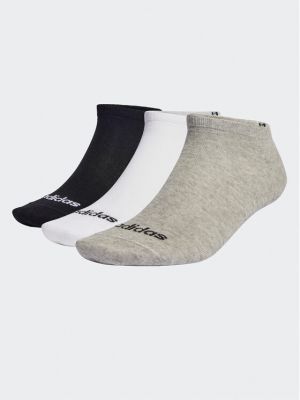 Ниски чорапи Adidas сиво