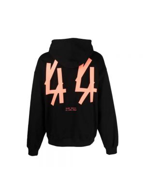Jersey fleece hoodie mit print 44 Label Group schwarz