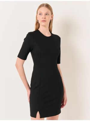Sukienka mini z krótkim rękawem Jimmy Key czarna