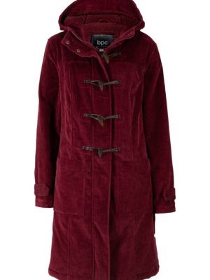 Вельветовое пальто Bpc Bonprix Collection красное