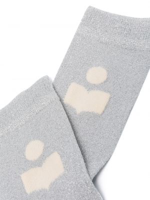Ponožky Isabel Marant stříbrné
