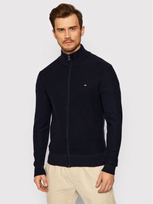 Tommy Hilfiger Kardigan Basic Structure MW0MW19534 Tmavomodrá Regular Fit