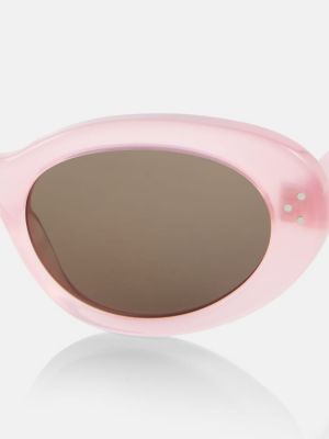 Bodkované slnečné okuliare Celine Eyewear ružová