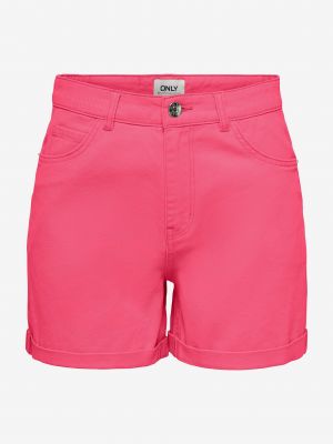 Pantaloni scurți din denim Only roz