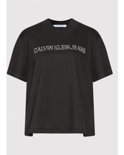 Calvin Klein Jeans Plus Póló J20J217517 Fekete Regular Fit