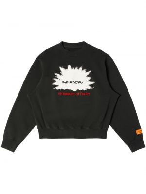 Sweatshirt mit rundhalsausschnitt mit print Heron Preston schwarz