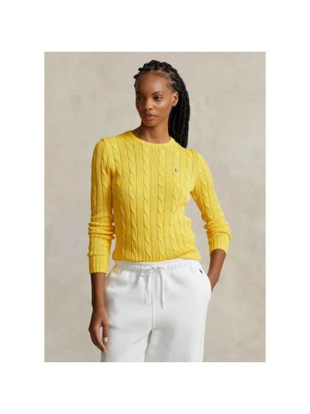 Jersey de algodón de punto de tela jersey Ralph Lauren amarillo