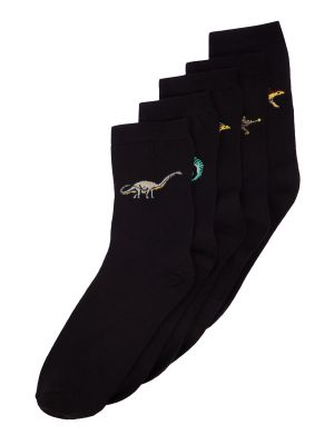 Бавовняні шкарпетки Trendyol чорні