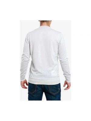 Jersey de lana manga larga de tela jersey Paolo Pecora gris