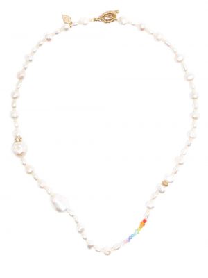 Ogrlica z perlami Anni Lu bela