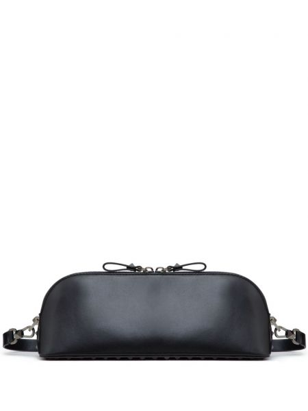 Læder clutch Valentino Garavani sort