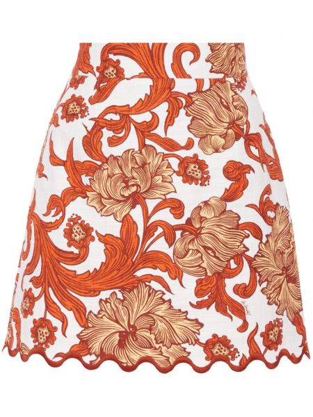 Mini suknja s cvjetnim printom s printom La Doublej