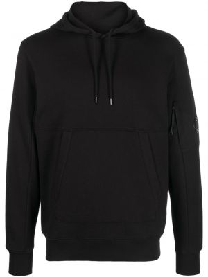 Bavlněný svetr s kapucí C.p. Company černý