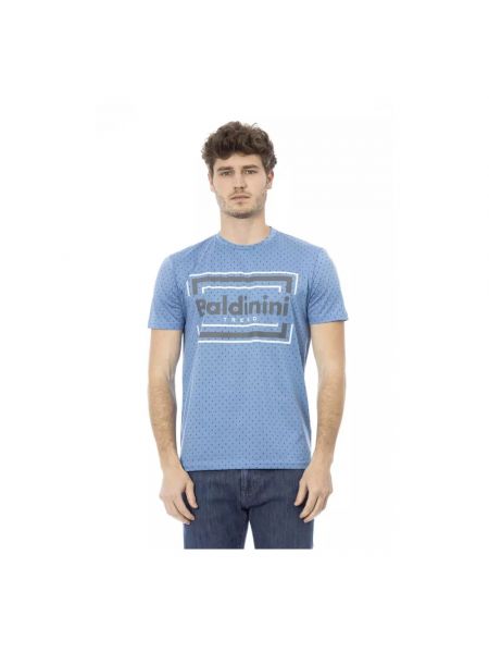 T-shirt aus baumwoll Baldinini blau