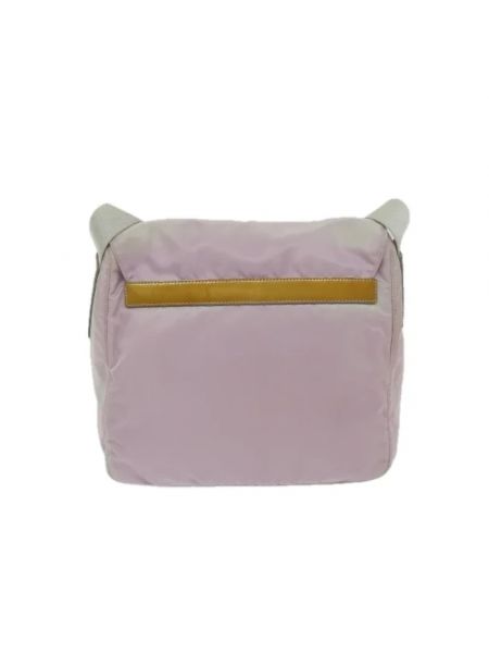 Nylonowa torba na ramię retro Prada Vintage różowa