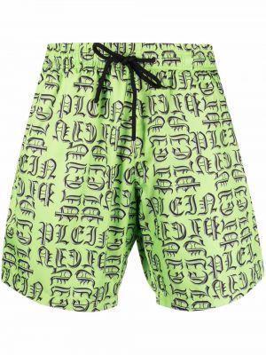Mustriline lühikesed püksid Philipp Plein roheline