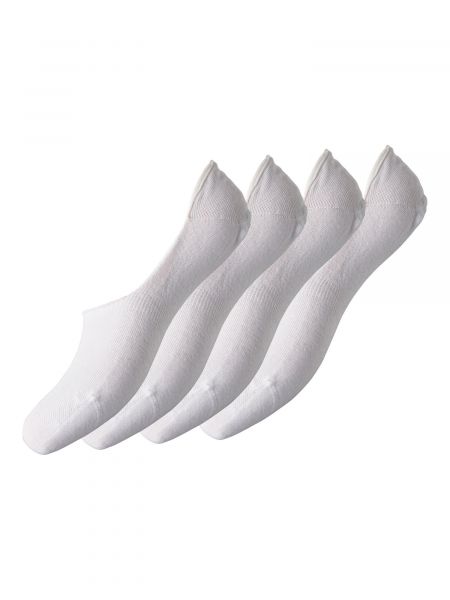 Hlačne nogavice Pieces bela