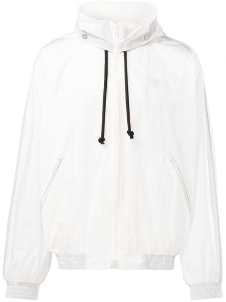 Dlouhá bunda s výšivkou s kapucí Reebok Ltd bílá