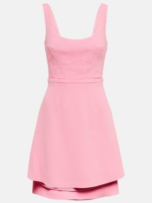 Mini šaty z polyesteru Emilia Wickstead - růžová