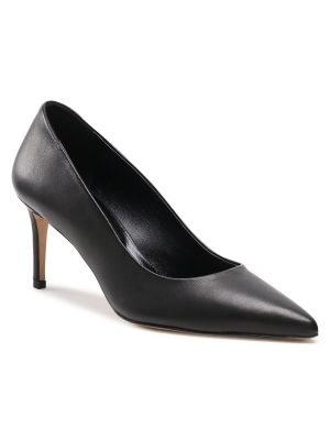 Полуотворени обувки с ток Trussardi черно