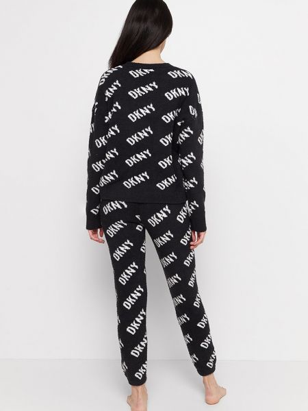 Piżama Dkny Loungewear czarna
