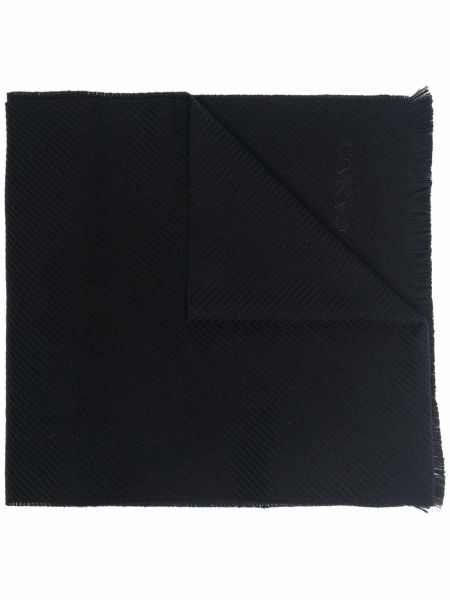 Bufanda con bordado Canali negro