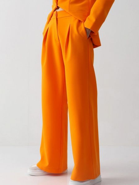 Прямые брюки Villosa оранжевые