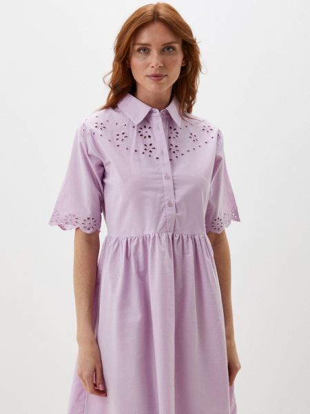 Платье-рубашка Neohit фиолетовое
