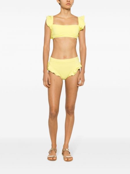 Bikini z falbankami Clube Bossa żółty