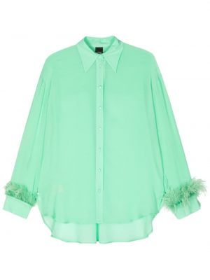 Košeľa s perím Pinko zelená