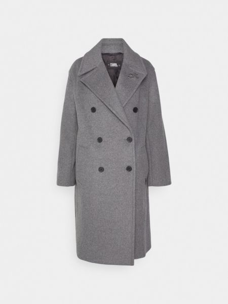Płaszcz zimowy Karl Lagerfeld szary