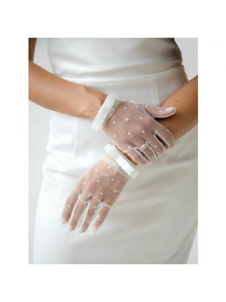 Свадебные перчатки Romantic Wedding белые