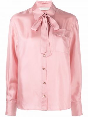 Blusa de seda Zimmermann rosa