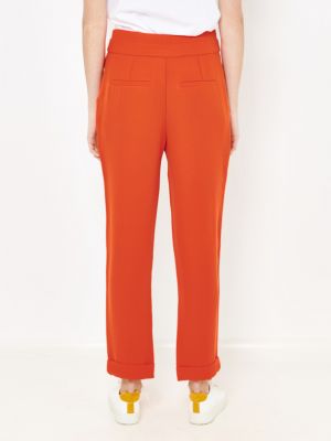 Pantaloni Camaieu portocaliu