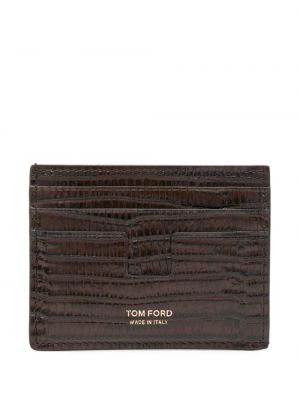 Kožená peněženka Tom Ford hnědá