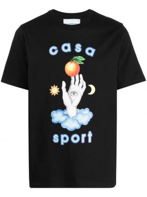 T-shirt Casablanca svart