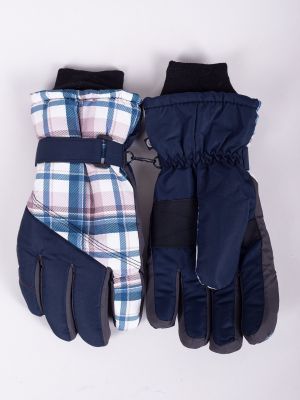 Rękawiczki z poliestru Yoclub - niebieski