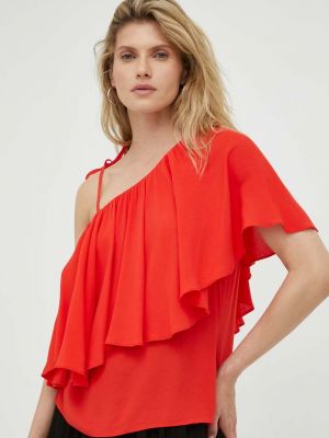 Блуза с принт Bruuns Bazaar червено