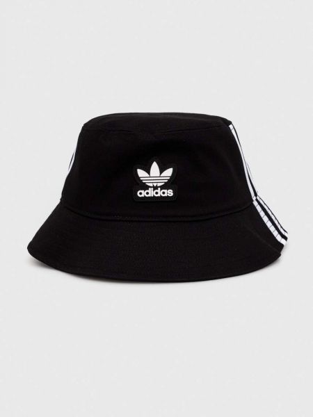 Černý bavlněný čepice Adidas Originals