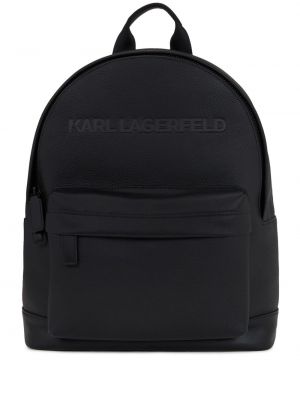 Kožený batoh Karl Lagerfeld černý