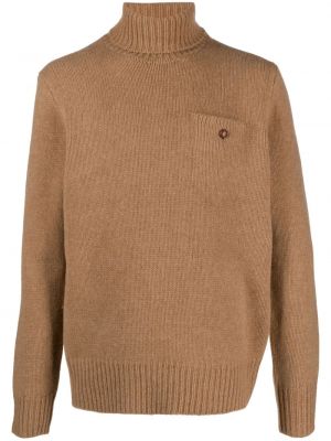 Пуловер с джобове Polo Ralph Lauren кафяво