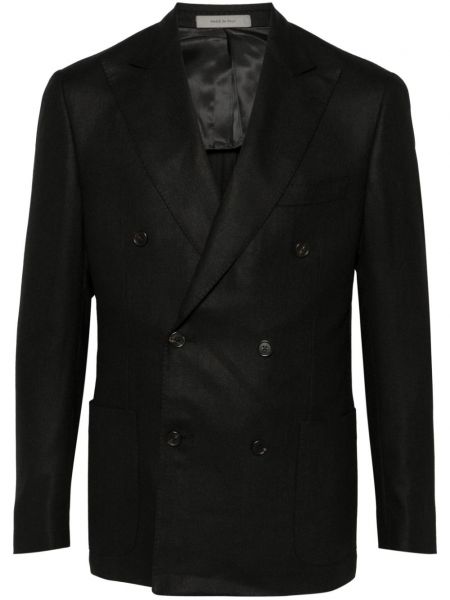 Dobbeltradet blazer Corneliani sort