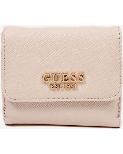 Světle růžová dámská malá peněženka Guess Laurel