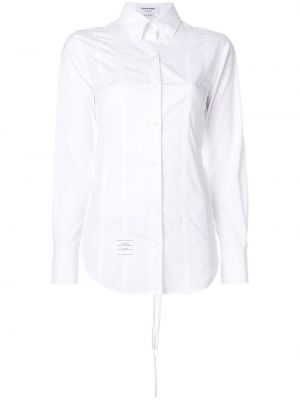 Camisa con cordones Thom Browne blanco