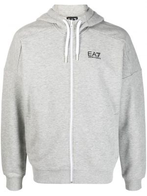 Hoodie Ea7 Emporio Armani grå