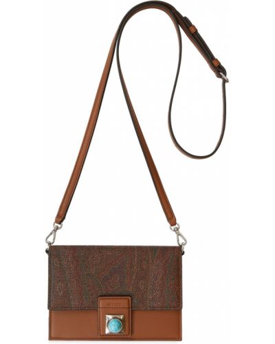 Kožená kabelka s paisley vzorom Etro
