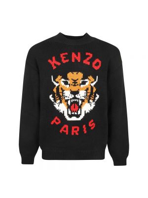Sweter w tygrysie prążki Kenzo czarny