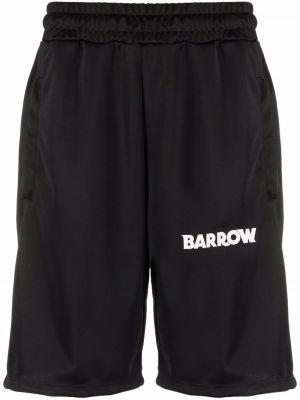 Bermuda kratke hlače s črtami s potiskom Barrow črna