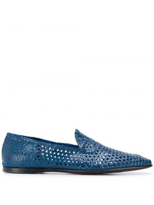 Pantofi loafer împletite Dolce & Gabbana albastru